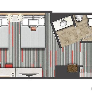 Standard Zimmer mit Kingsize-Bett